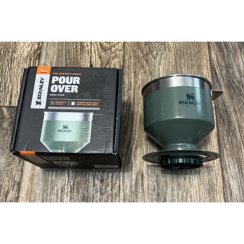 Stanley Camping Pour Over Hammer Green Personal Coffee Filter Travel Camping Cup